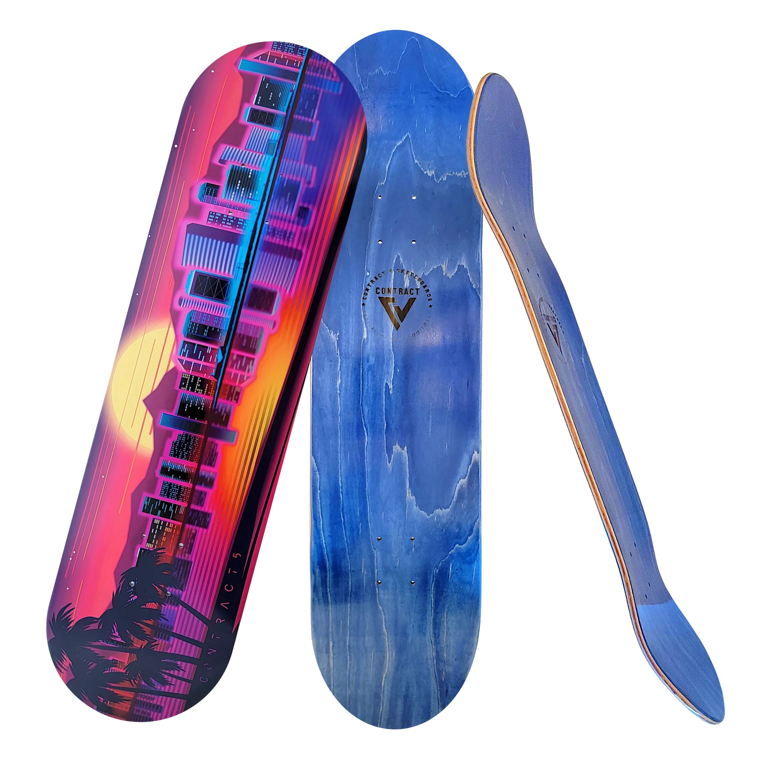 Contract 5 Skateboards - Long-Beach Deck