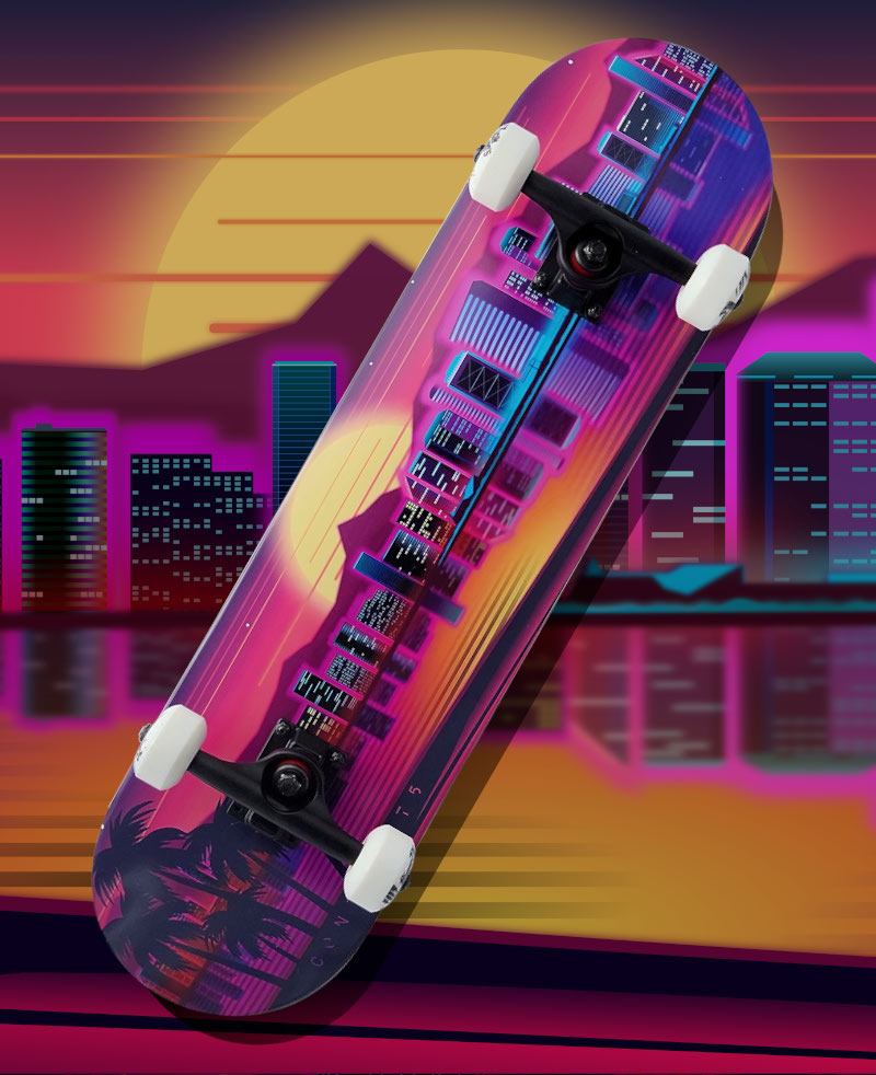 Contract 5 Skateboards - Long Beach Komplett Skateboard