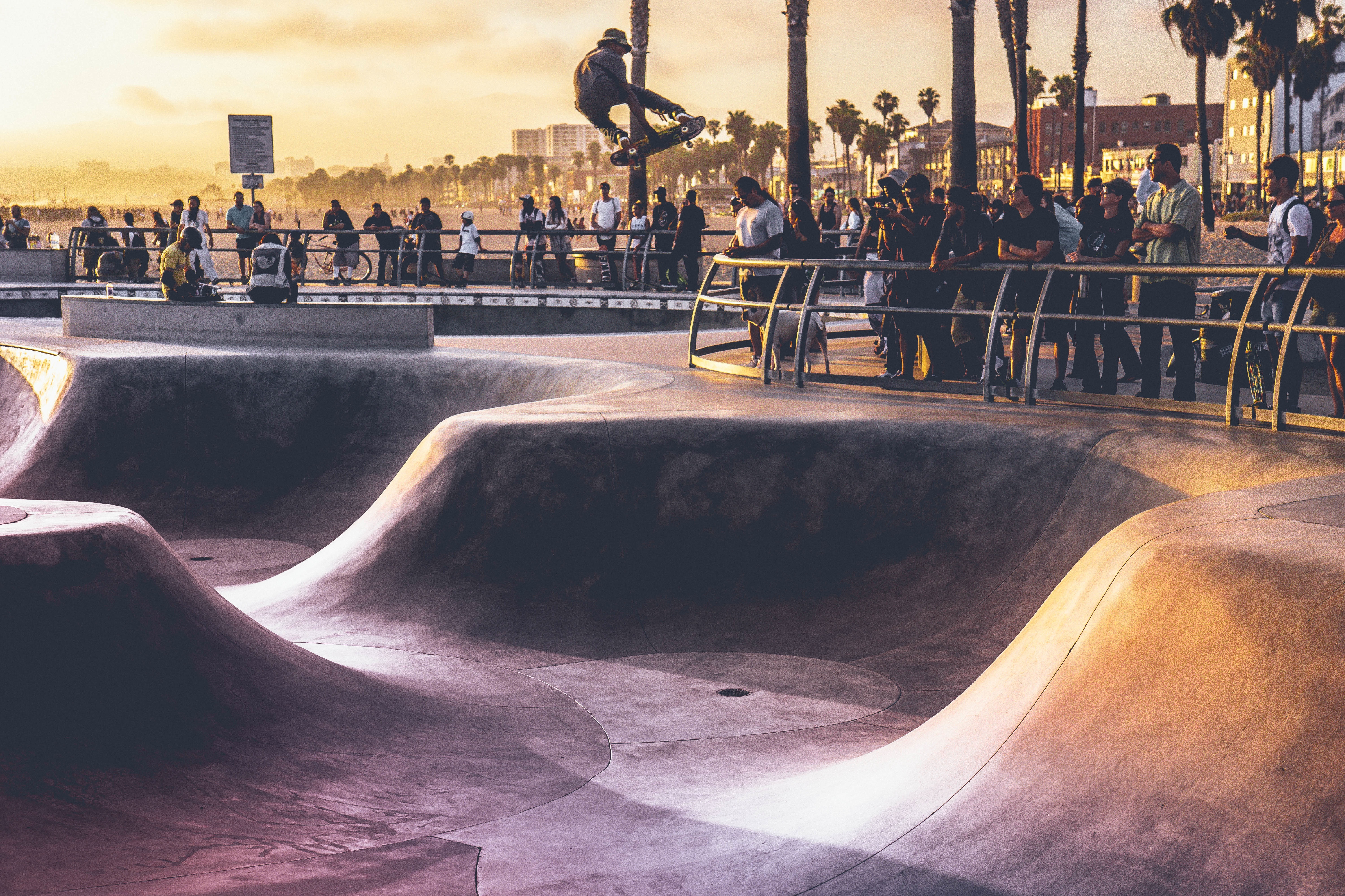 Skateboarding at Venice Beach